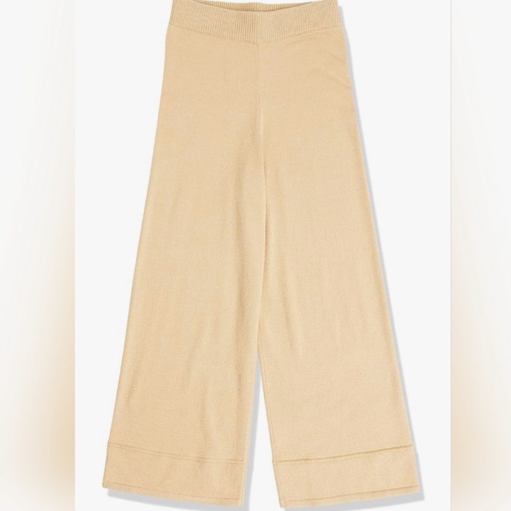 The Drop / Pull On Cropped Sweater Pants / Bernadette / Curd & Whey / Med / NWT - Picture 2 of 4